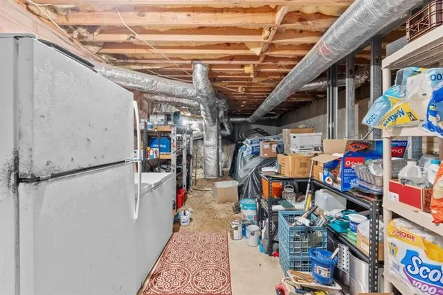 a view of storage and utility room