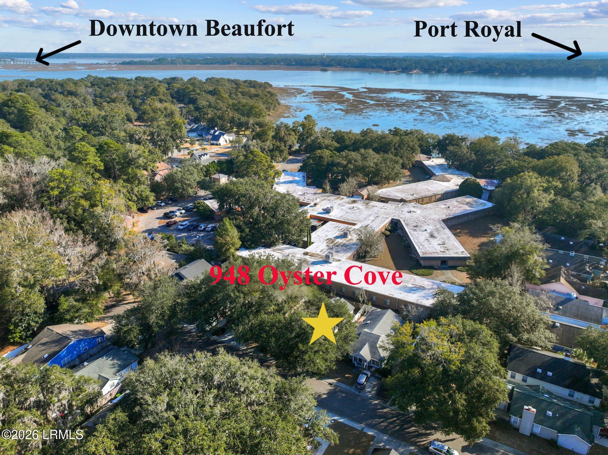 948 Oyster Cove Road Beaufort, SC 29902 - Photo 3 of 45 Drone Shot 1