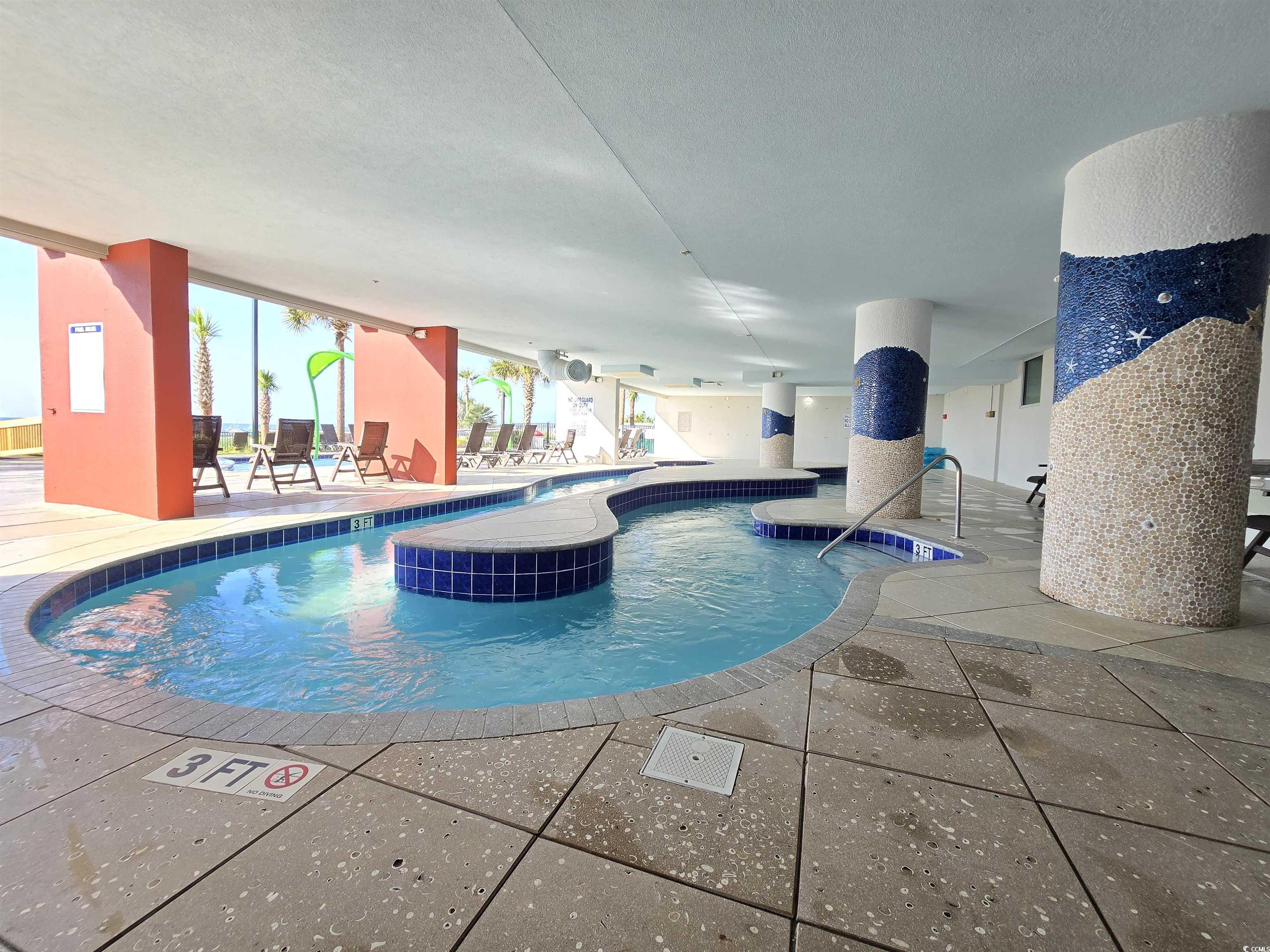 2007 South Ocean Boulevard, Unit 1607 Myrtle Beach, SC 29577 - Photo 26 of 31 Indoor pool featuring a patio
