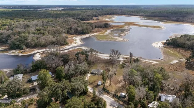 a view of lake and mountain