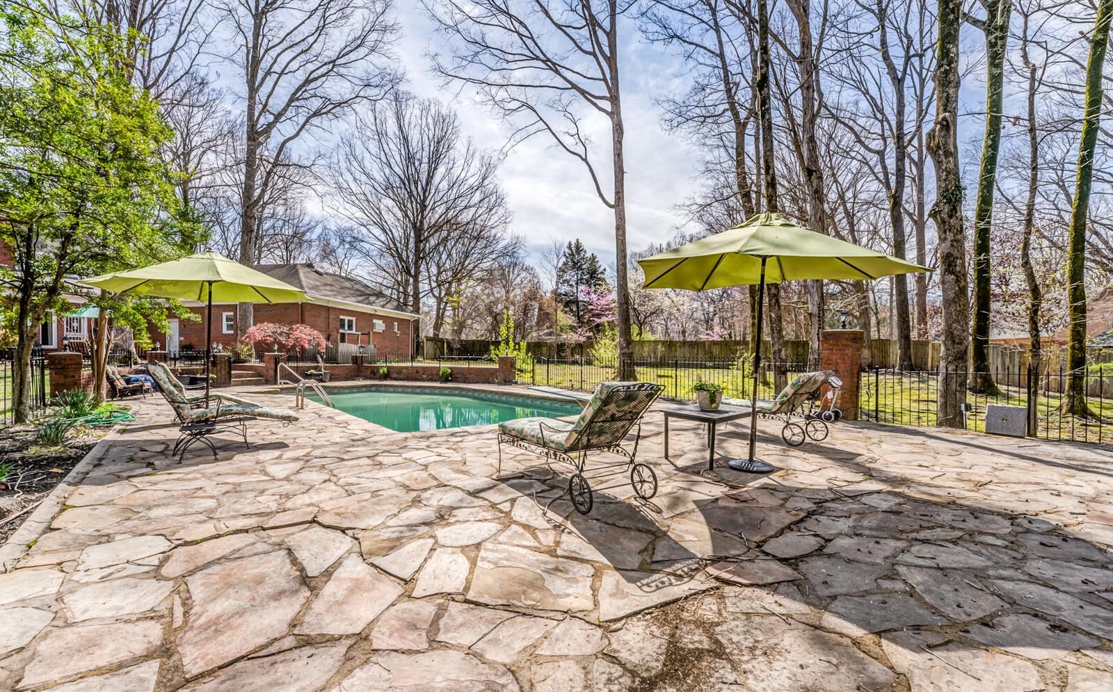 601 North Walnut Bend Road Memphis, TN 38018 - Photo 24 of 25 a view of a swimming pool with a patio and wooden fence