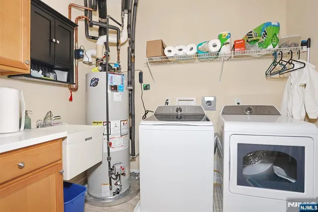 a room with storage and utility