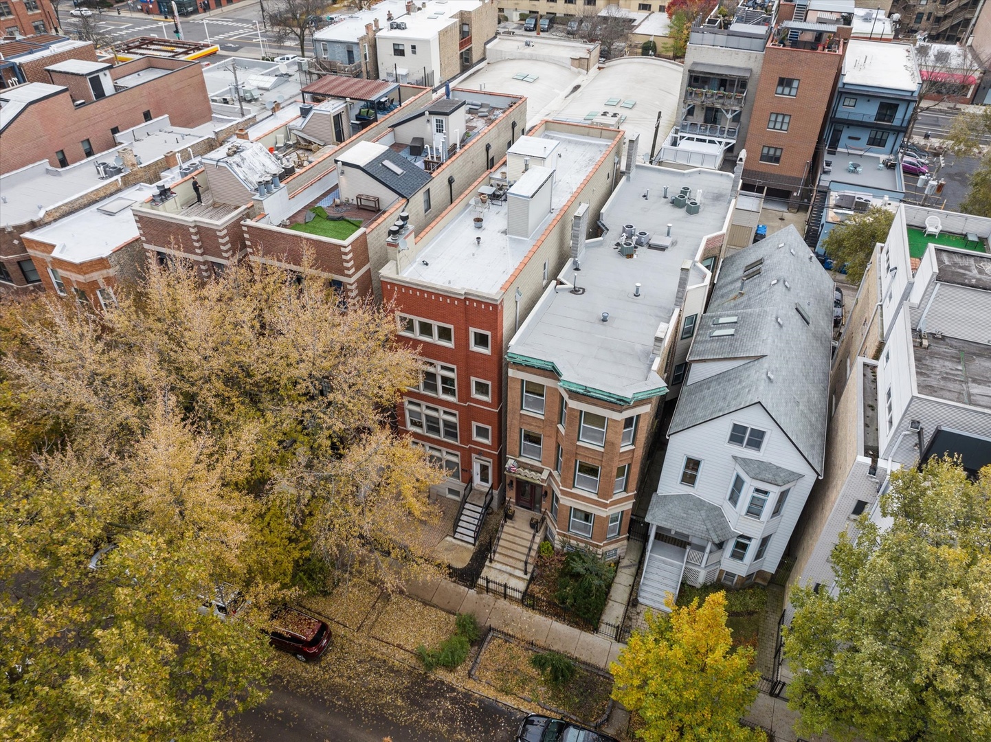3531 North Reta Avenue, Unit 1 Chicago, IL 60657 - Photo 37 of 63 an aerial view of a building