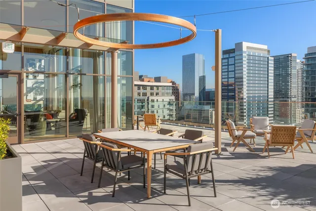 a view of an outdoor space with patio