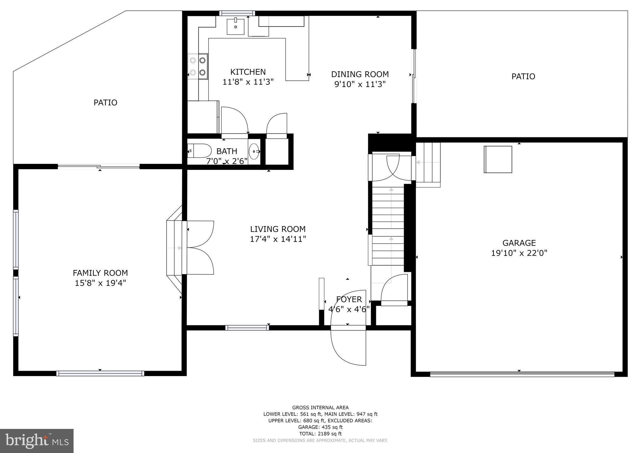 260 Ullman Road Pasadena, MD 21122 - Photo 30 of 33 Main Level Floor Plan