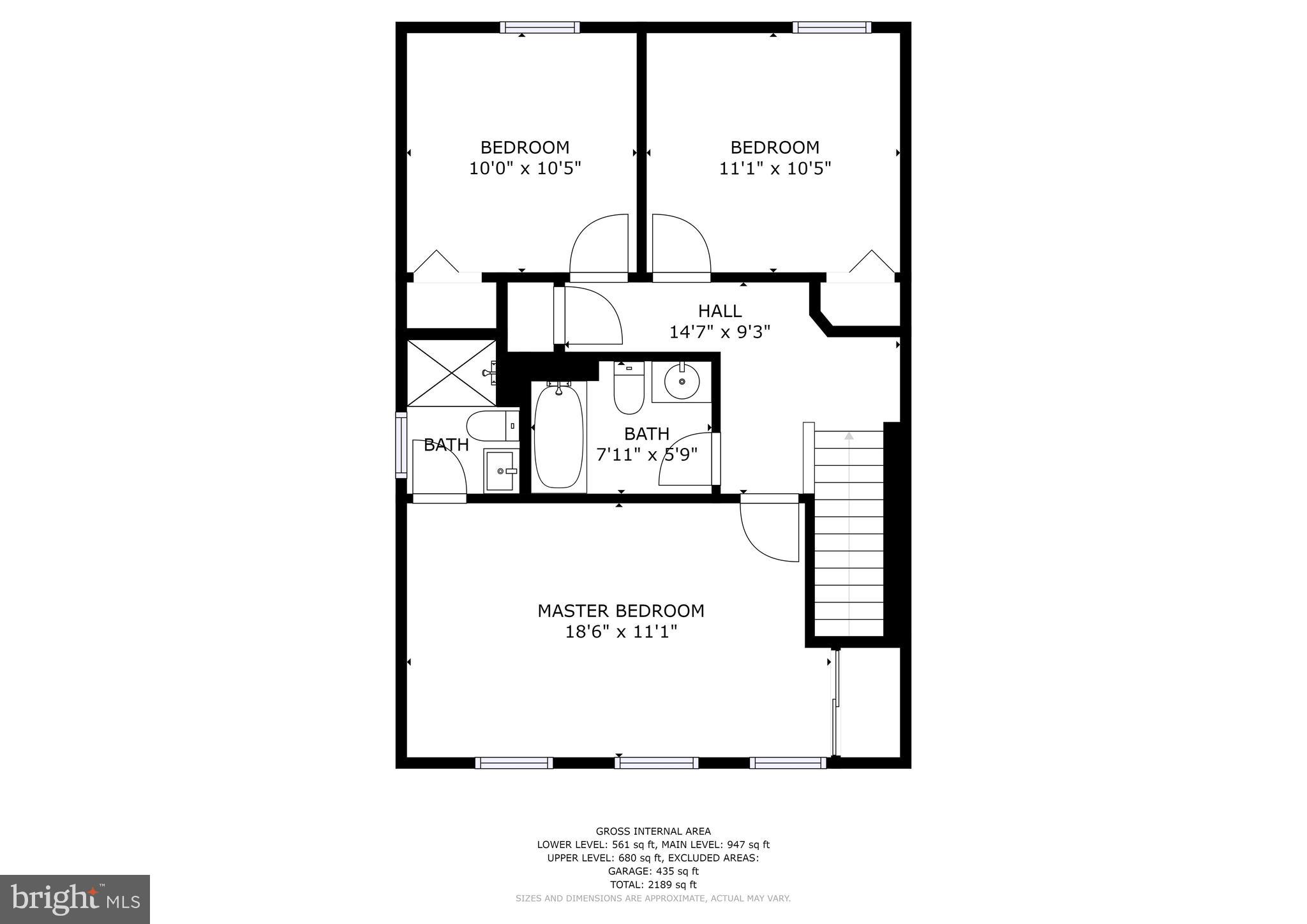 260 Ullman Road Pasadena, MD 21122 - Photo 31 of 33 Upper Level Floor Plan