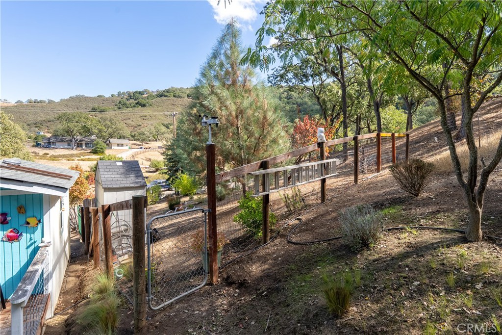11625 Cenegal Road Atascadero, CA 93422 - Photo 35 of 65 Entrance to the fenced area. There is another small shed in there that could house feed if animals are in the fenced area.