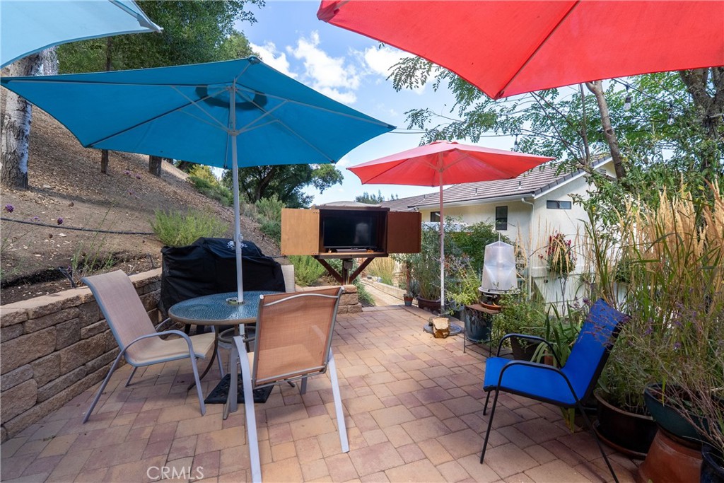 11625 Cenegal Road Atascadero, CA 93422 - Photo 38 of 65 Catch a sports game or watch movies under the stars with the outdoor TV on the brick paver patio.