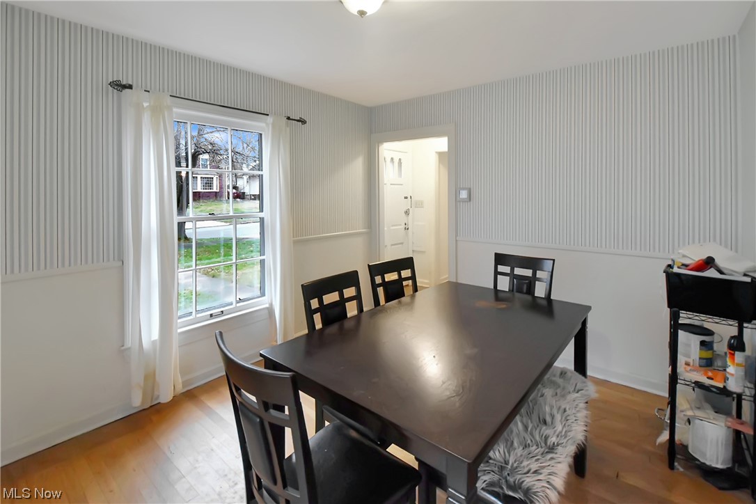 1068 Rushleigh Road Cleveland Heights, OH 44121 - Photo 12 of 22 Dining space with light hardwood / wood-style floors