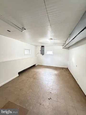 a view of a room with an empty space
