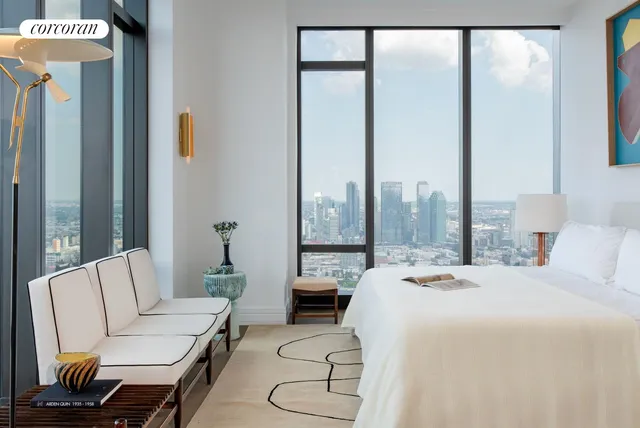 a room with furniture and a window