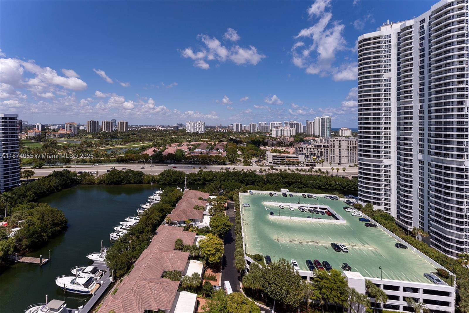 3530 Mystic Pointe Drive, Unit 2207 Aventura, FL 33180 - Photo 25 of 26 an aerial view of a city