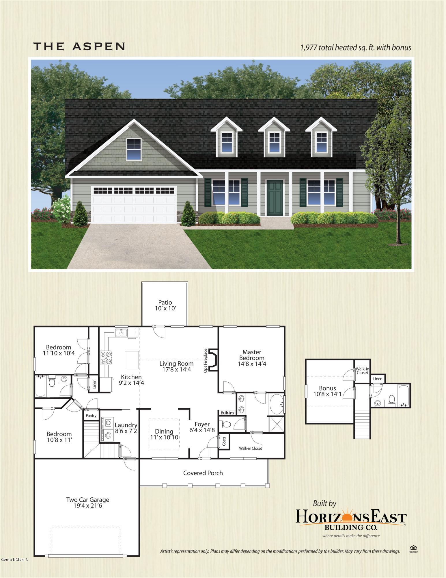 202 Violet Terrace Court Hubert, NC 28539 - Photo 2 of 38 Aspen Cut Sheet