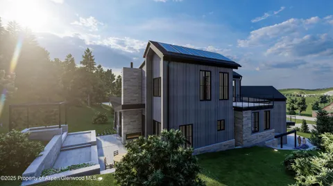 a pathway of a house with a yard