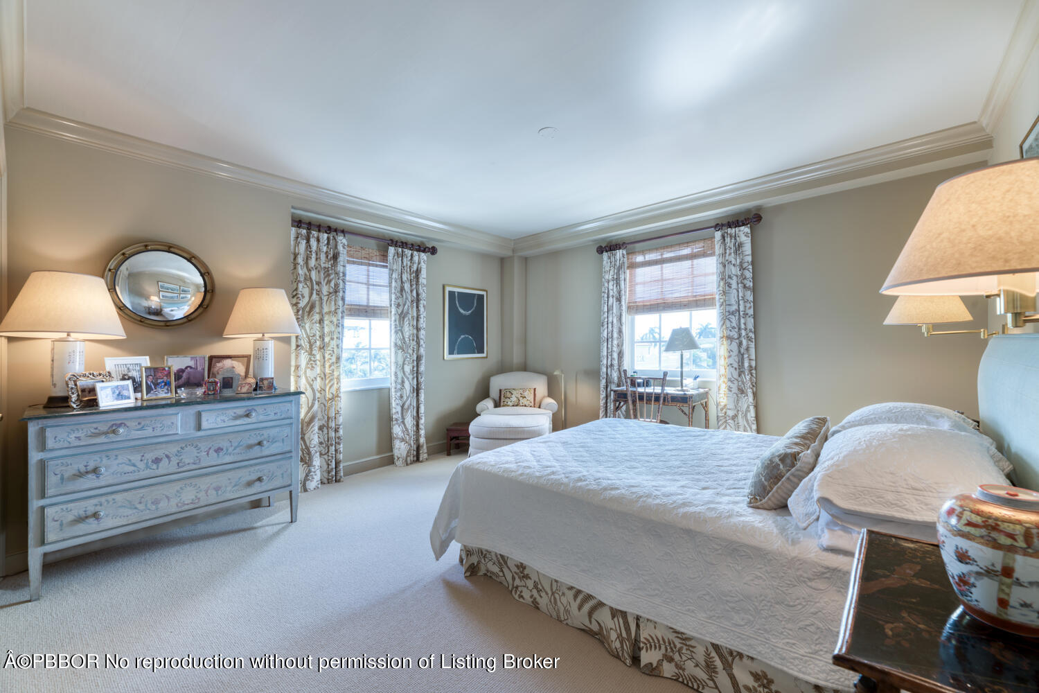 330 Cocoanut Row, Unit 5B Palm Beach, FL 33480 - Photo 21 of 32 a bed room with a bed and a dresser