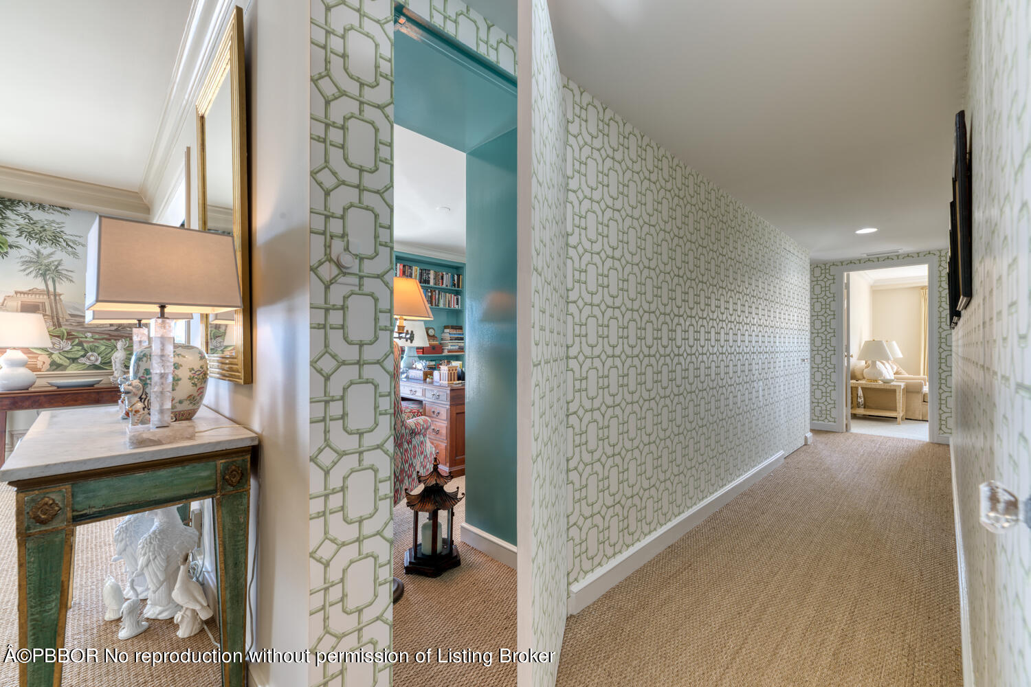 330 Cocoanut Row, Unit 5B Palm Beach, FL 33480 - Photo 25 of 32 a view of entryway and hall with wooden floor