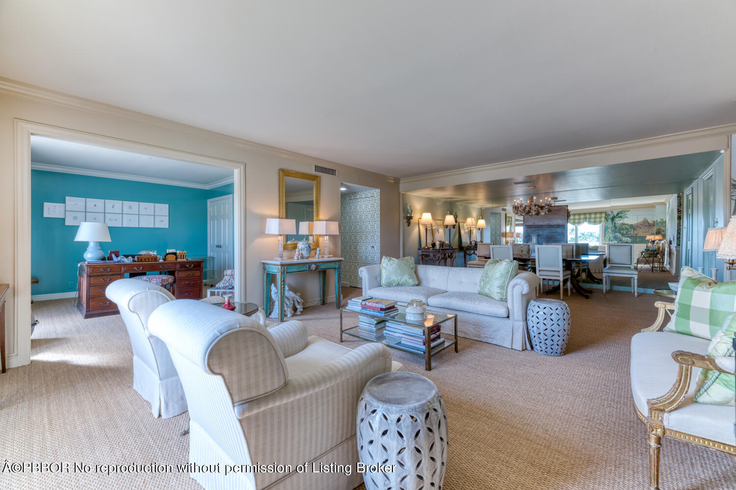330 Cocoanut Row, Unit 5B Palm Beach, FL 33480 - Photo 5 of 32 a living room with furniture and a wooden floor