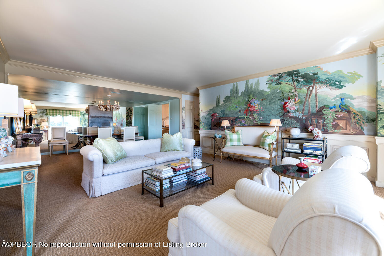 330 Cocoanut Row, Unit 5B Palm Beach, FL 33480 - Photo 6 of 32 a living room with furniture and a large window