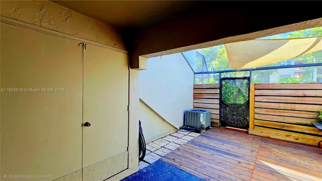 a view of a terrace with outdoor seating