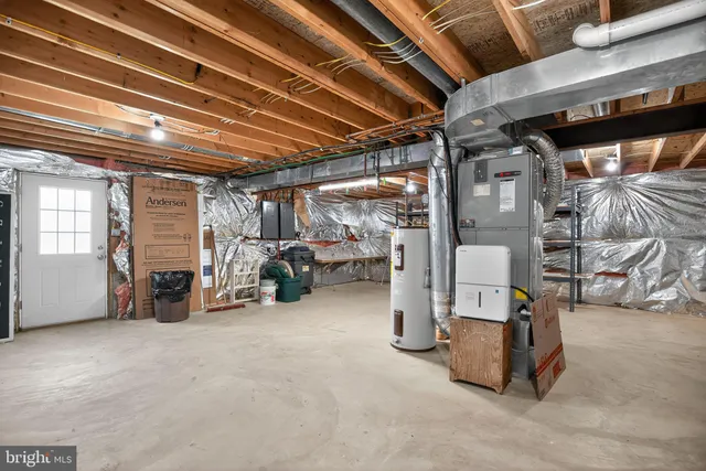 a view of storage and utility room