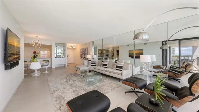 a view of a livingroom with furniture and a view of living room