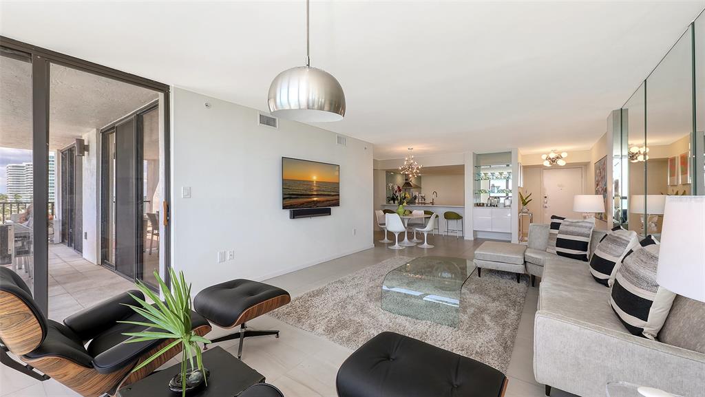 11 Sunset Drive, Unit 501 Sarasota, FL 34236 - Photo 13 of 63 a view of a livingroom with furniture and a view of living room