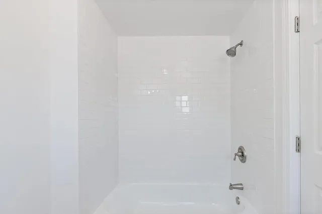 a close up of a bathtub