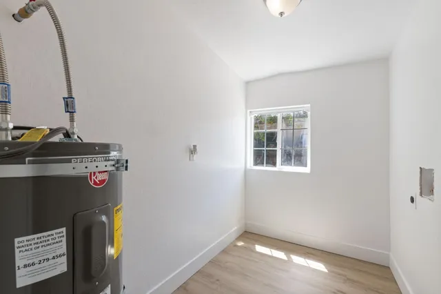 a view of hallway with window