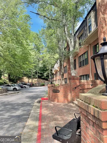 a view of outdoor space with garden