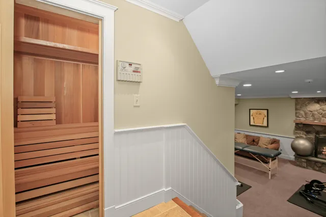 a picture of a bathroom with a shower