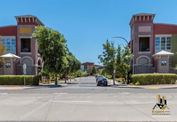 a car parked in front of a building