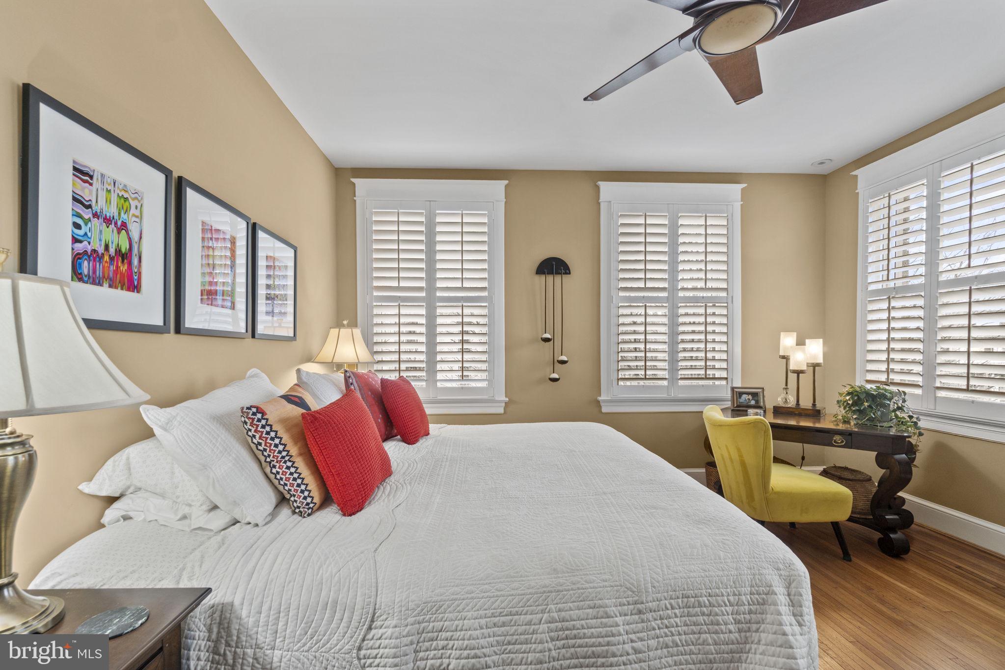 1100 E Street Northeast Washington, DC 20002 - Photo 33 of 66 Sundrenched master bedroom w/full shutters