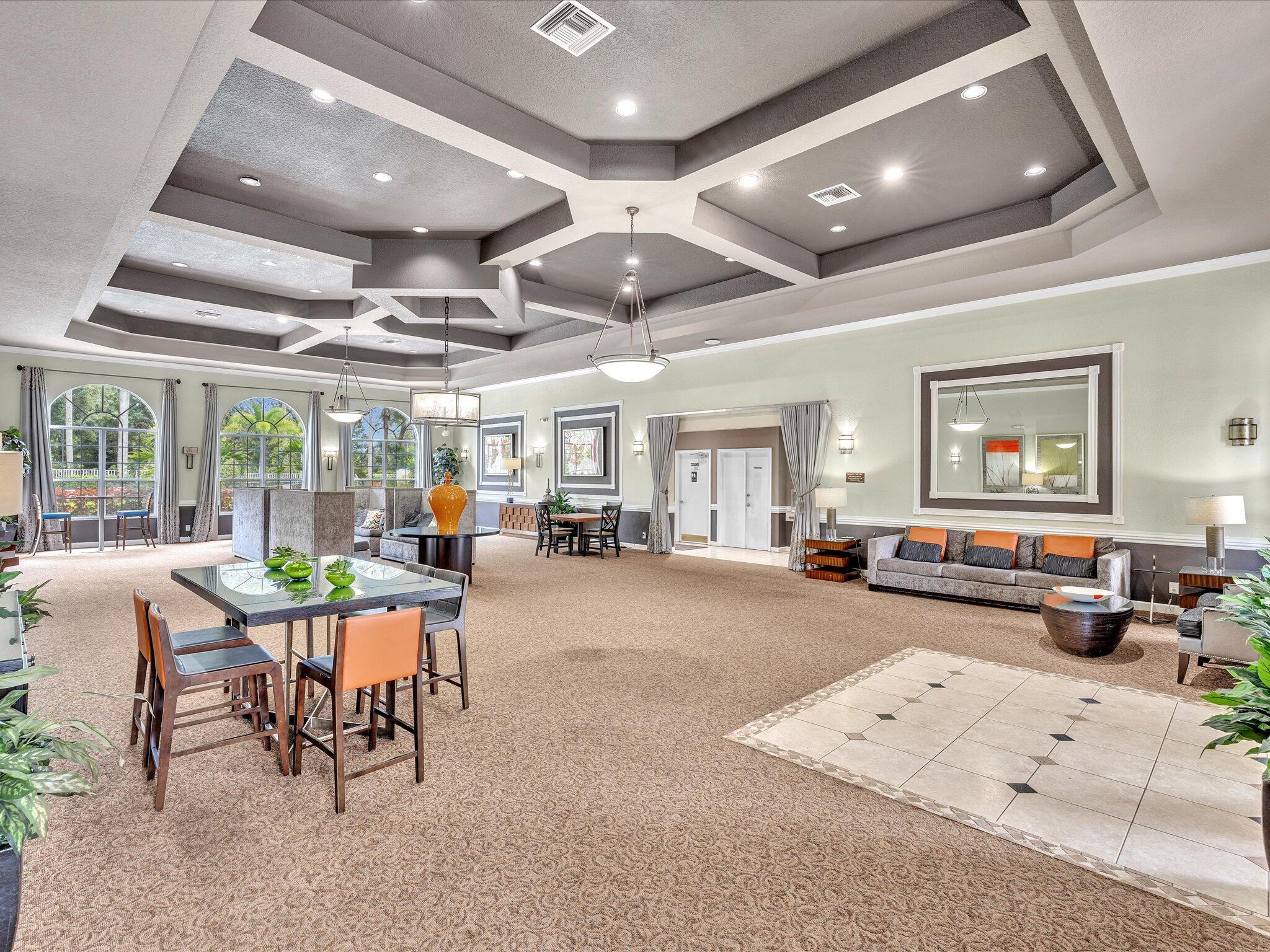 21018 Vía Eden, Unit 21018 Boca Raton, FL 33433 - Photo 46 of 63 a outdoor space with lots of furniture and a chandelier