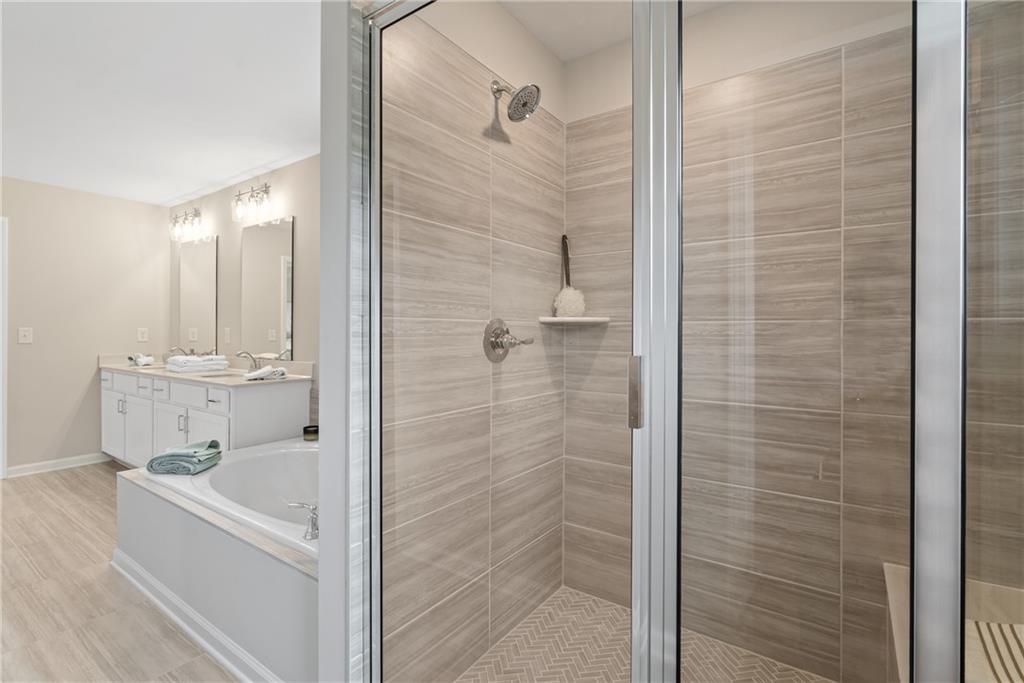 112 Bridgeview (lot 4) Way Canton, GA 30114 - Photo 34 of 45 a bathroom with a bathtub and shower