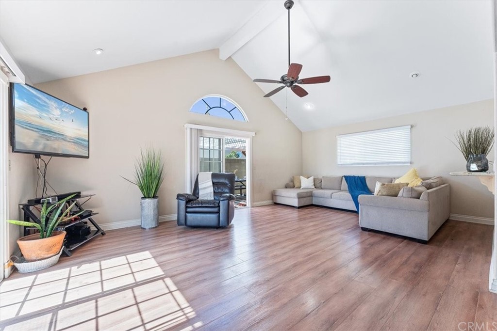 1013 London Circle Placentia, CA 92870 - Photo 24 of 45 a living room with furniture and wooden floor
