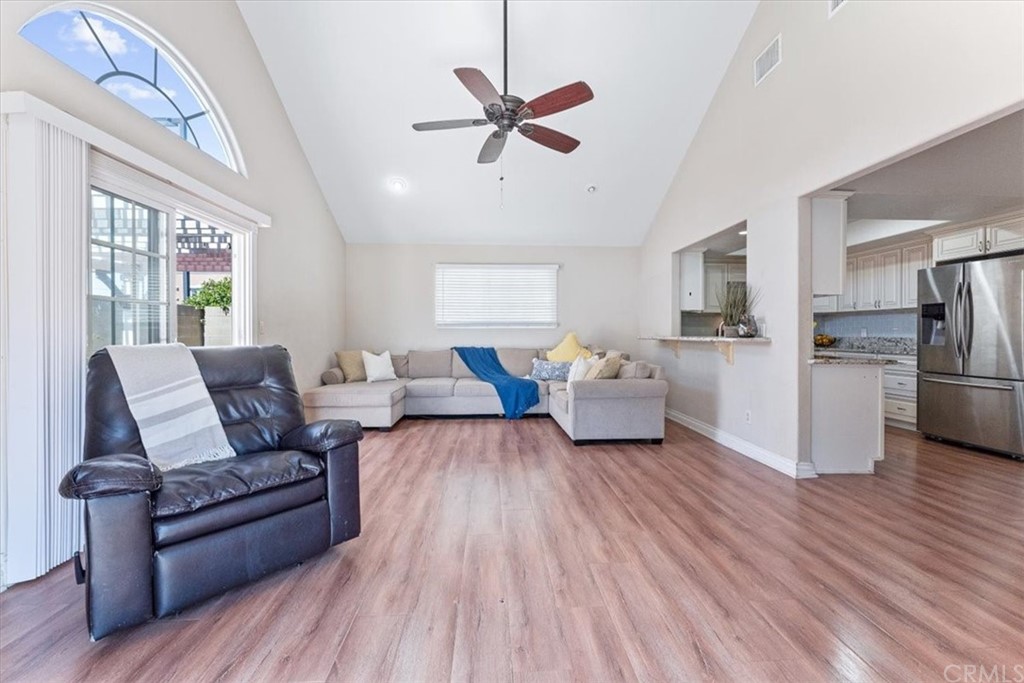 1013 London Circle Placentia, CA 92870 - Photo 25 of 45 a living room with furniture and a wooden floor