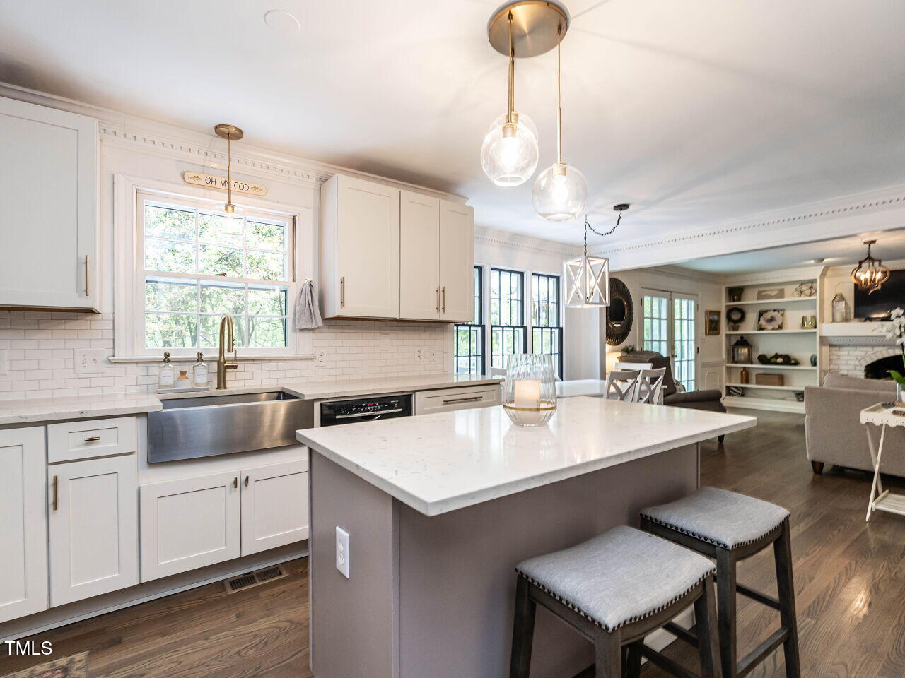 8805 Stage Ford Road Raleigh, NC 27615 - Photo 2 of 45 Kitchen to Family Room