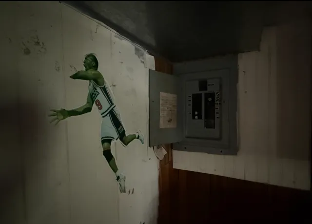 a view of hallway with stairs