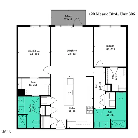 $485,000 | 120 Mosaic Boulevard, Unit 306, Pittsboro, NC 27312