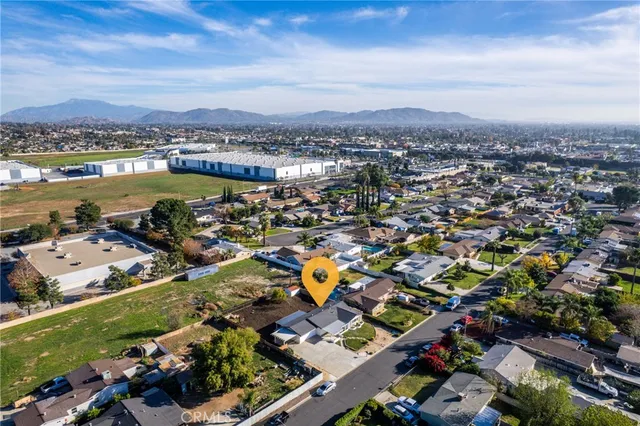 an aerial view of residential building with outdoor space