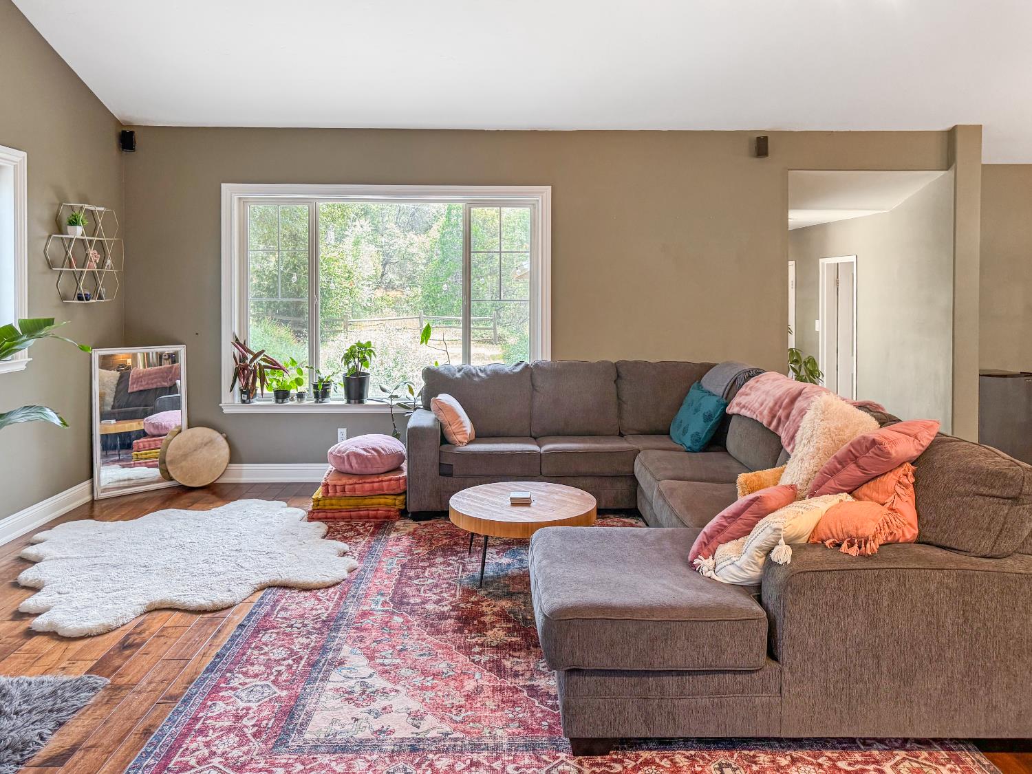 15655 Rough And Ready Highway Rough and Ready, CA 95975 - Photo 13 of 48 a living room with furniture and a large window