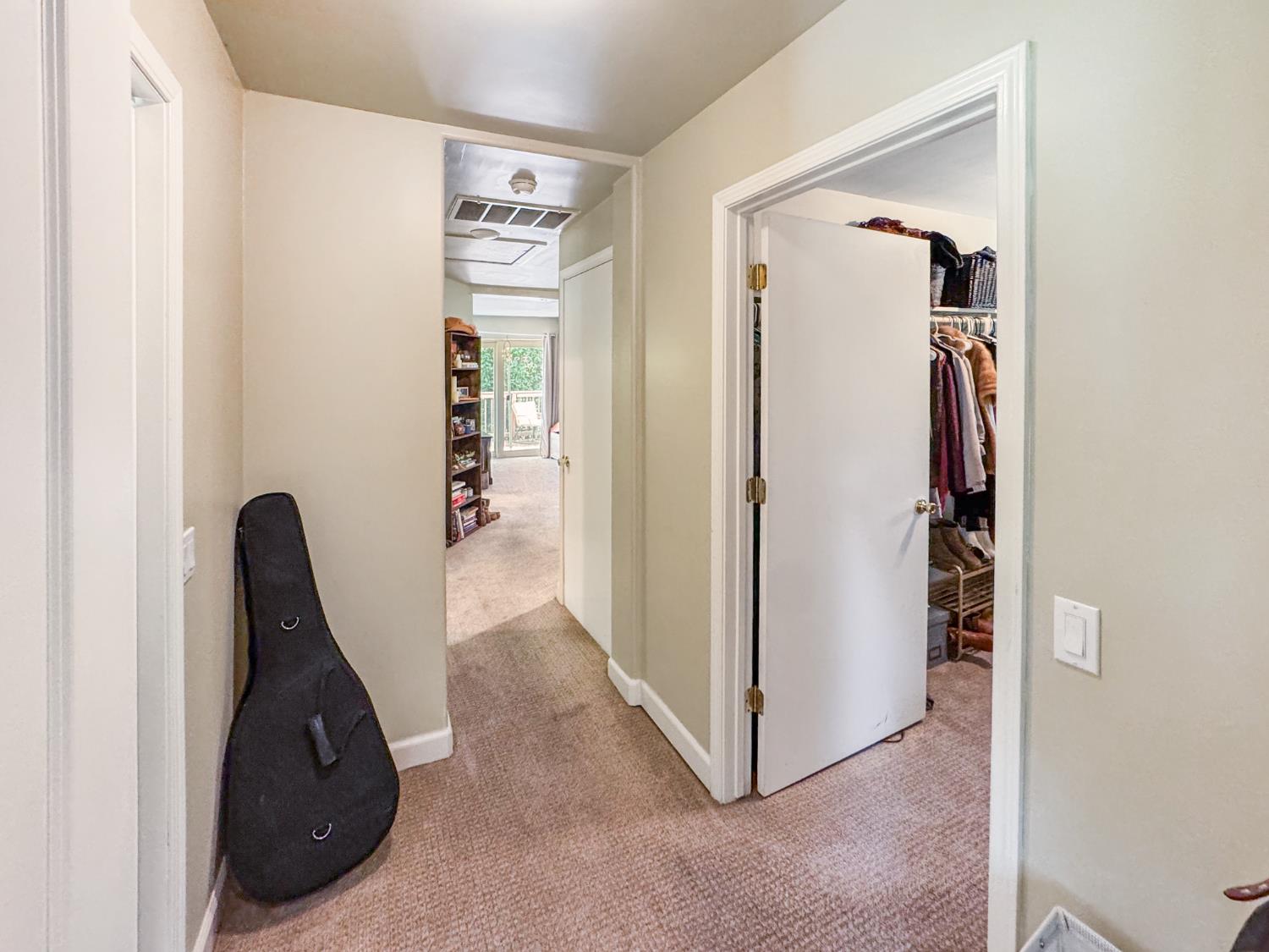 15655 Rough And Ready Highway Rough and Ready, CA 95975 - Photo 27 of 48 a view of a hallway with closet and mirrors