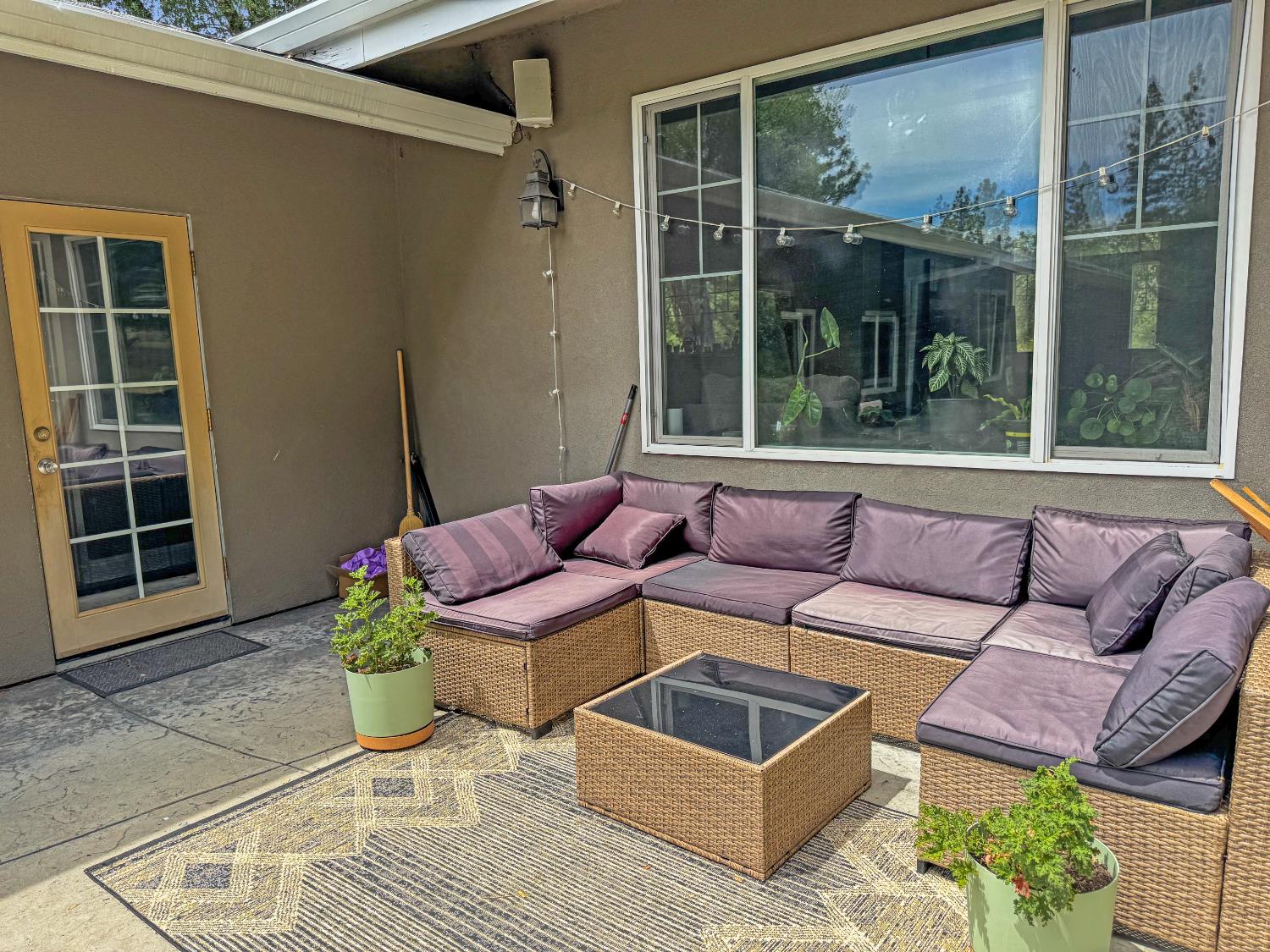 15655 Rough And Ready Highway Rough and Ready, CA 95975 - Photo 35 of 48 a outdoor living space with furniture and a potted plant
