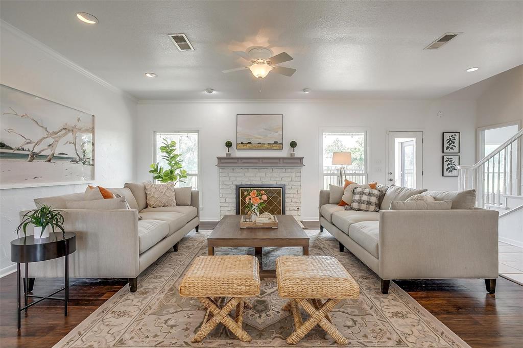 112 Bear Path Trail Fort Worth, TX 76126 - Photo 1 of 1 a living room with furniture and a fireplace