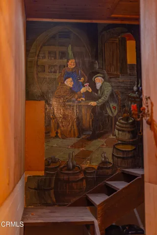 a view of swimming pool with sitting area