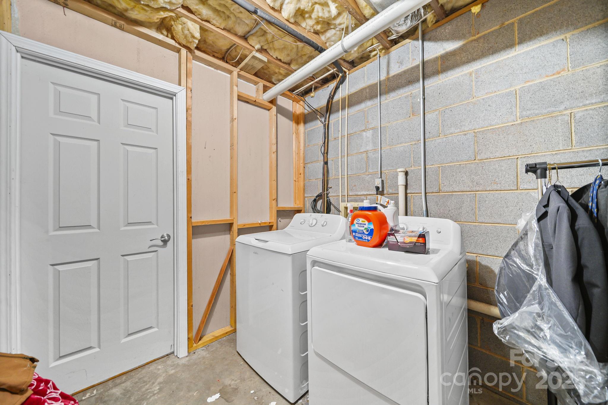 3405 Clarks Chapel Road Lenoir, NC 28645 - Photo 25 of 25 a utility room with dryer and washer