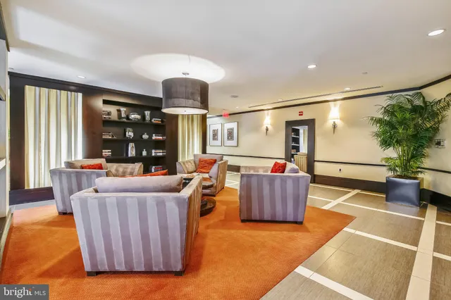 front view of a building with a yard