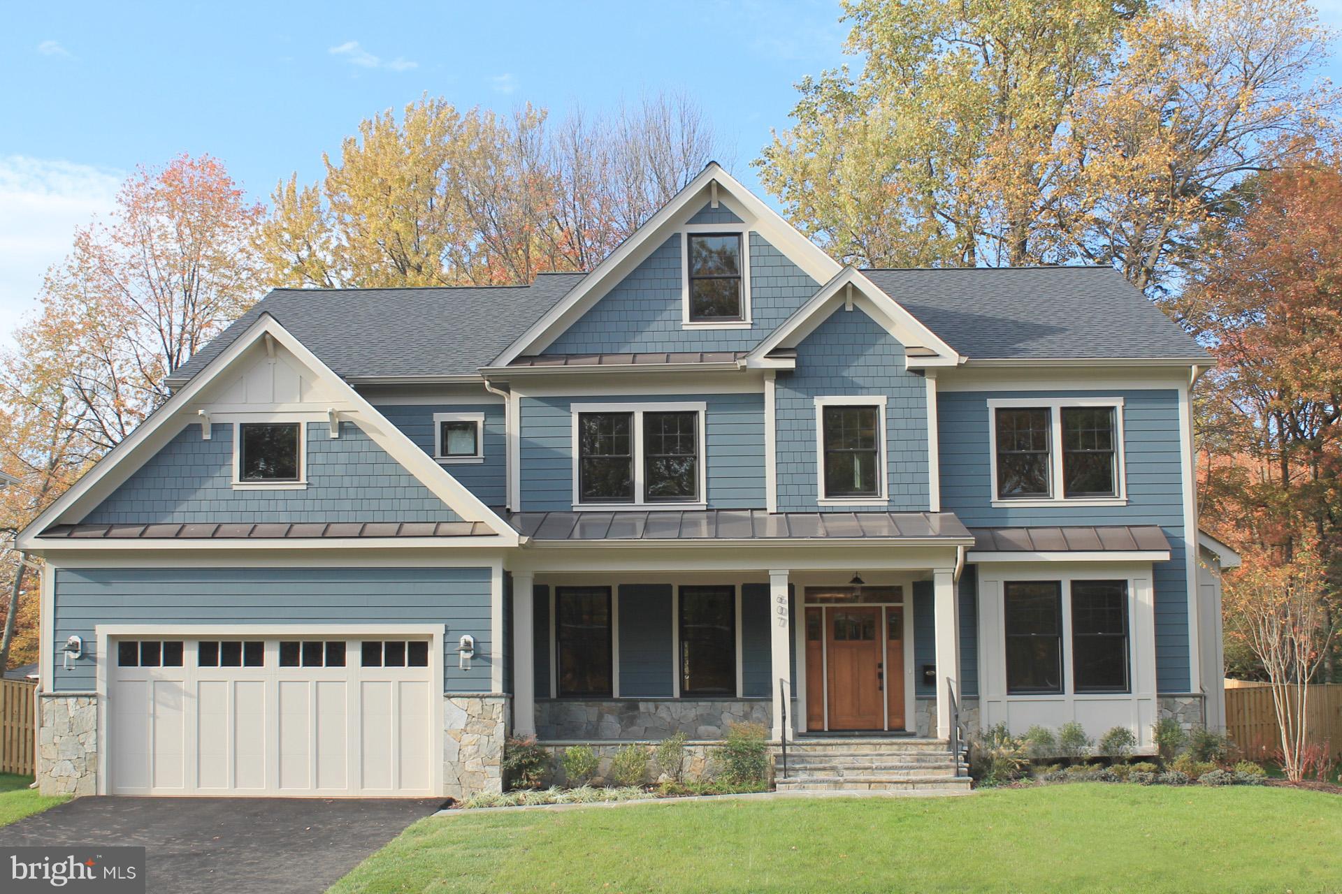 607 Kingsley Road Southwest Vienna, VA 22180 - Photo 1 of 30 Front of Stunning New Home By Dunhill Builders