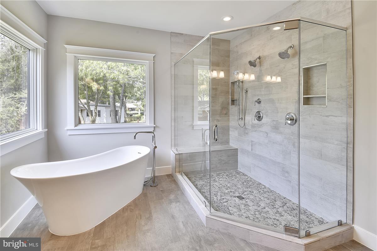 607 Kingsley Road Southwest Vienna, VA 22180 - Photo 12 of 30 Luxurious Master Bath with Multi-head Shower