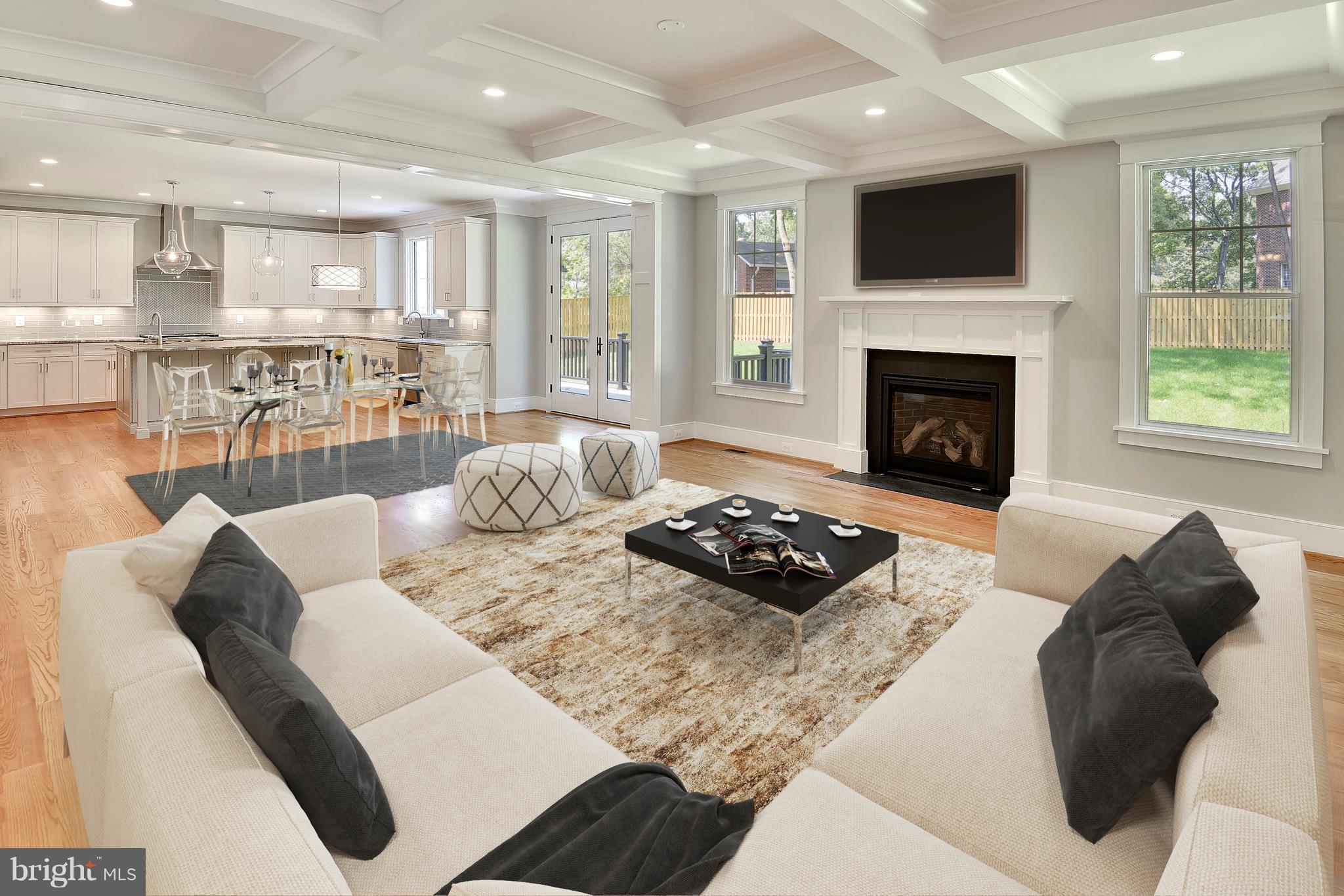 607 Kingsley Road Southwest Vienna, VA 22180 - Photo 7 of 30 Family Room with Gas Fireplace